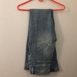 Express jeans slim flare mid rise